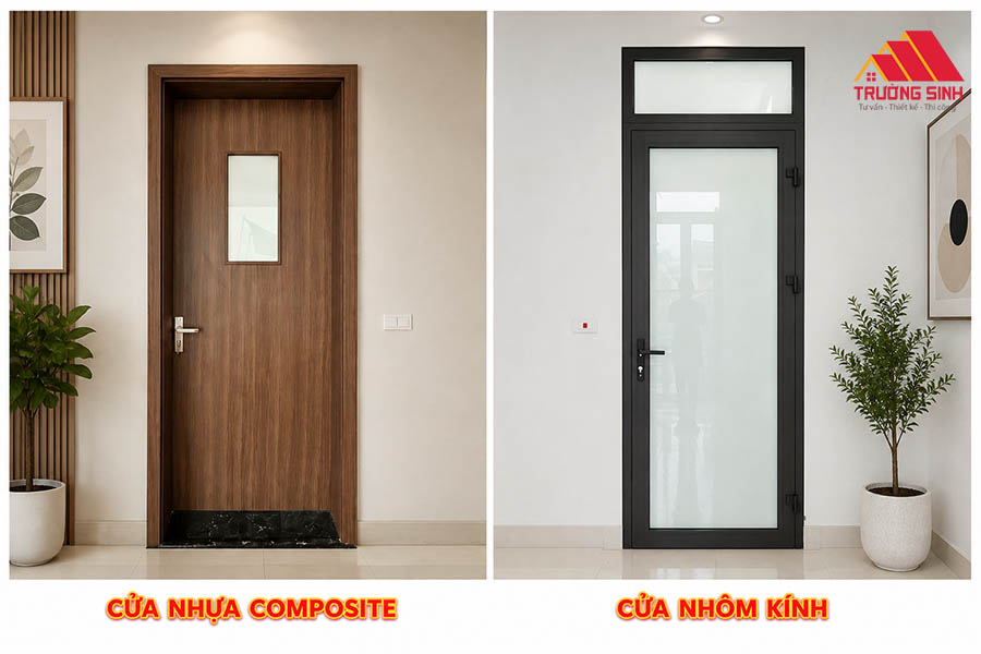 Sự khác biệt giữa cửa Composite và cửa nhôm Xingfa